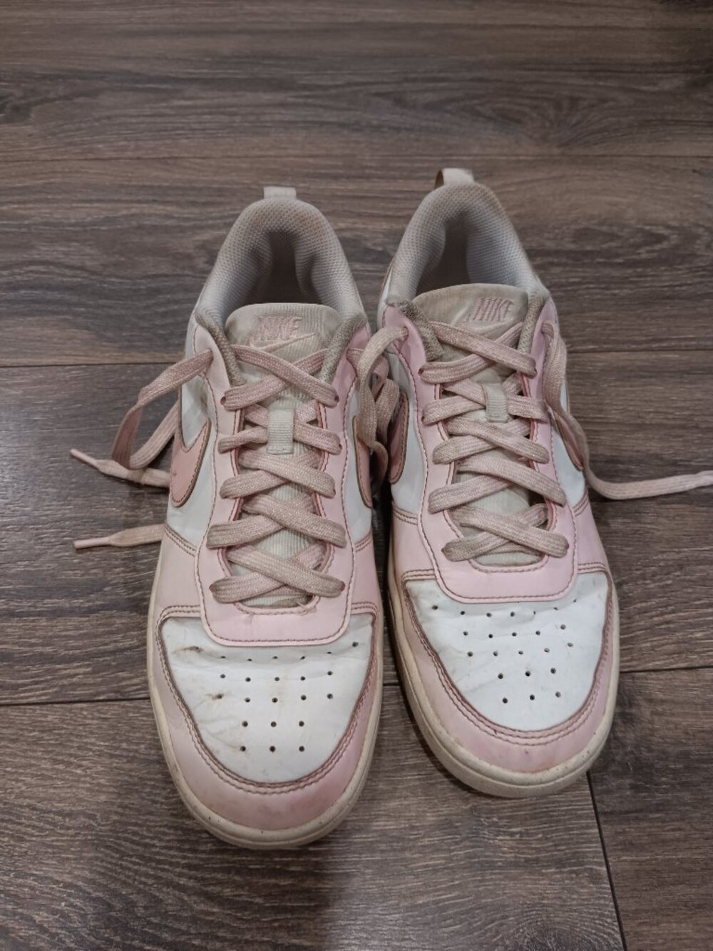 Womans Nike Court Borough Low sneakers / size 7 / white & pink - Picture 4 of 5